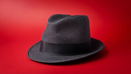 black hat on a white background
