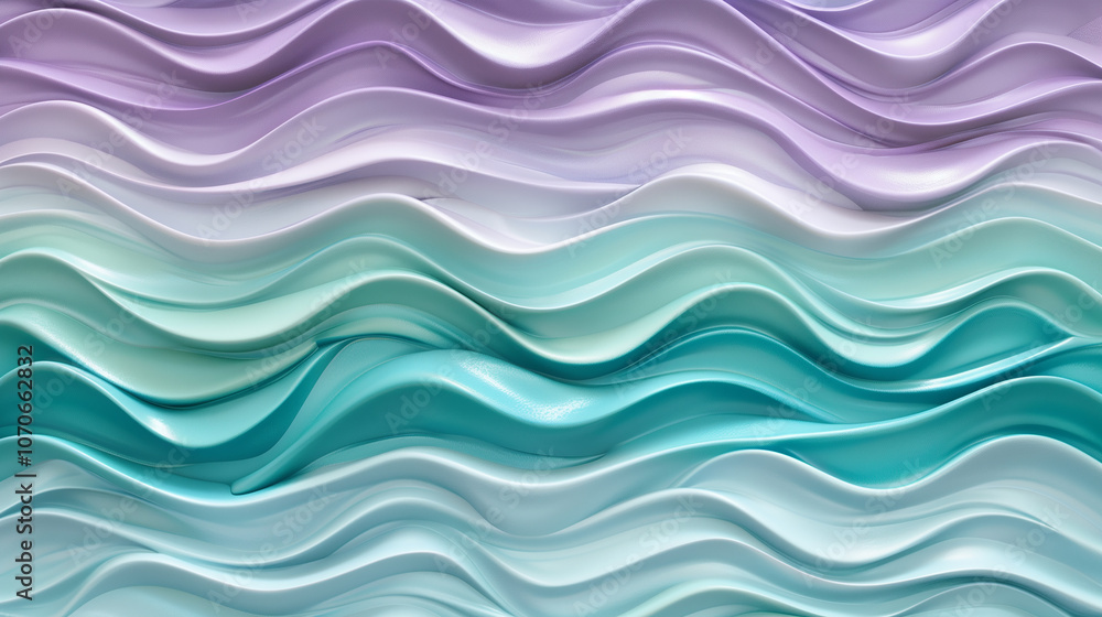 Poster business background 3d wallpaper with soft 3d ridges with a cool gradient from lavender to teal, cre