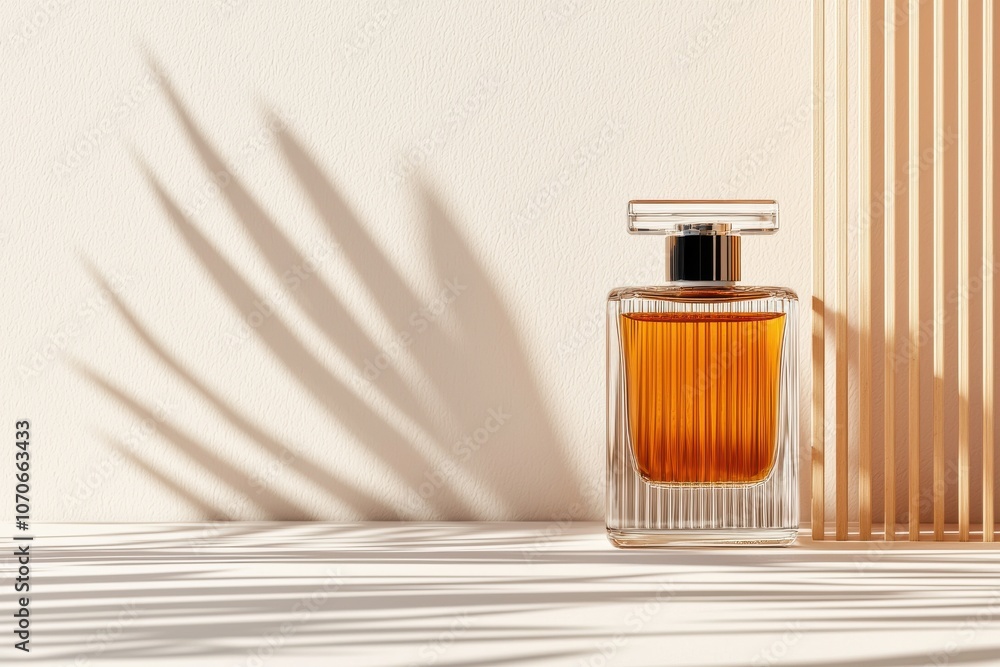 Poster create a minimal customizable perfume bottle mockup prototype for your unique fragrance design