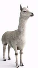 alpaca with white background