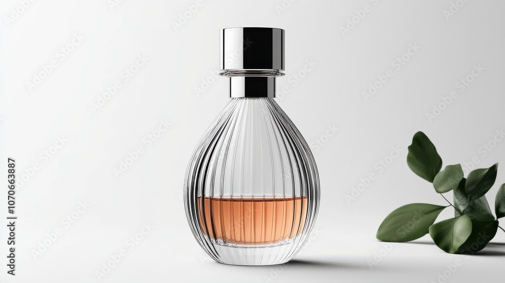 Poster create a minimalist perfume prototype mockup with elegant design elements for stunning visual appeal