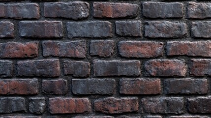 Obraz premium A brick wall with a brown and black color