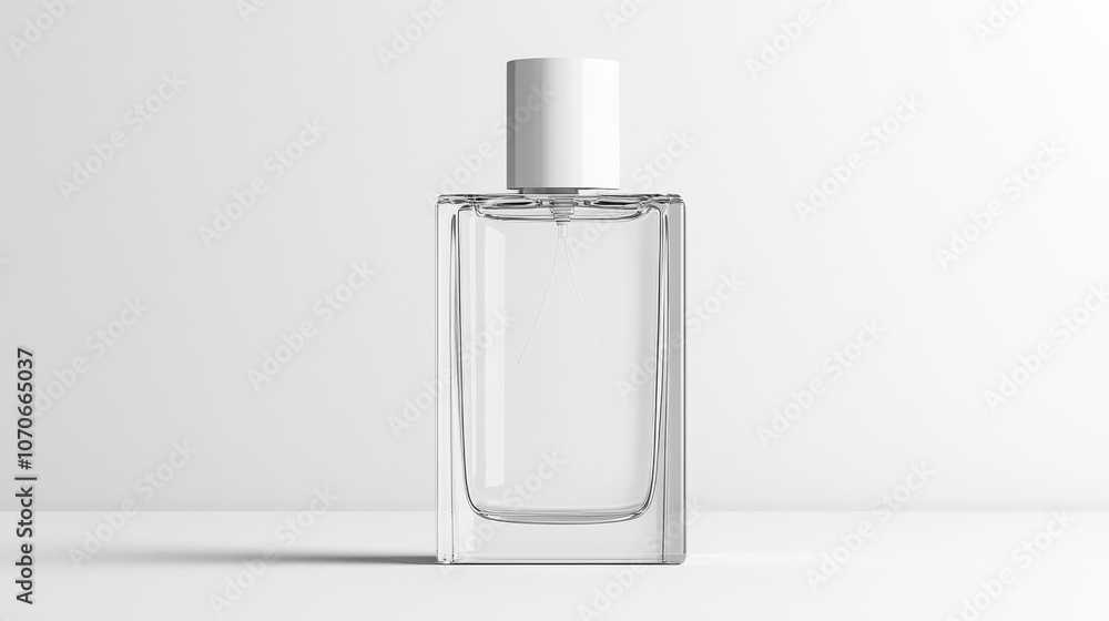 Poster create a stunning minimalist perfume bottle mockup prototype for sleek and standard designs