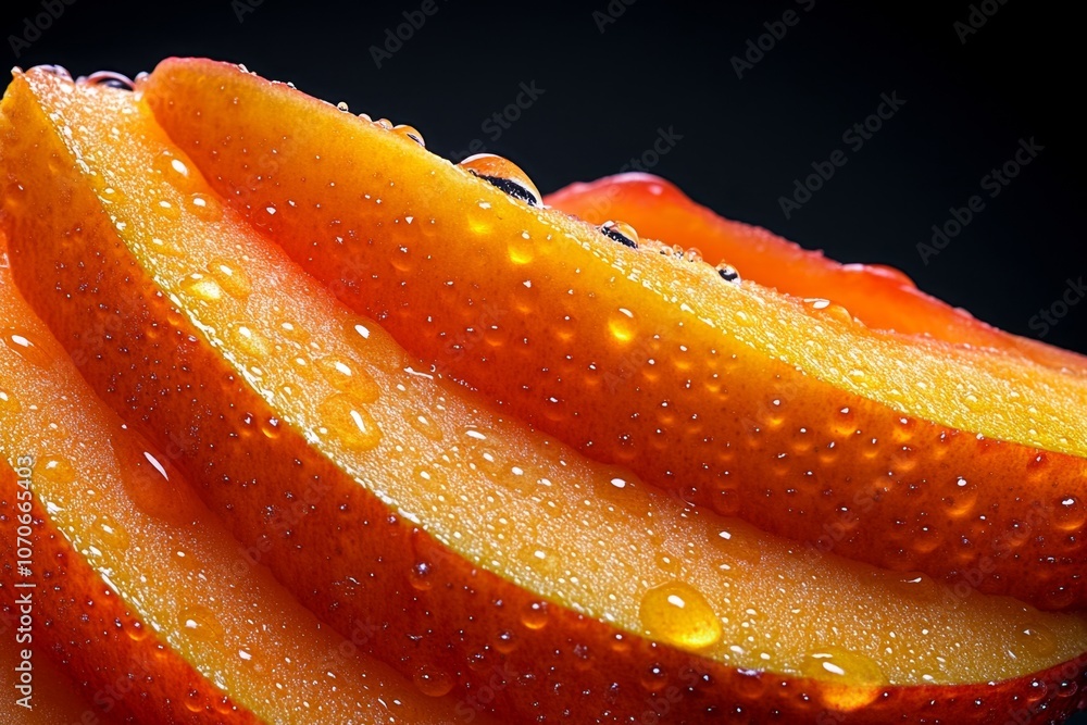 Poster macro shot of apple skin texture, showing the tiny pores and natural variations in color