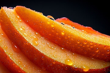 Macro shot of apple skin texture, showing the tiny pores and natural variations in color