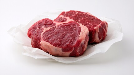 Fototapeta premium Raw Beef Steaks: A Culinary Masterpiece Waiting to be Created