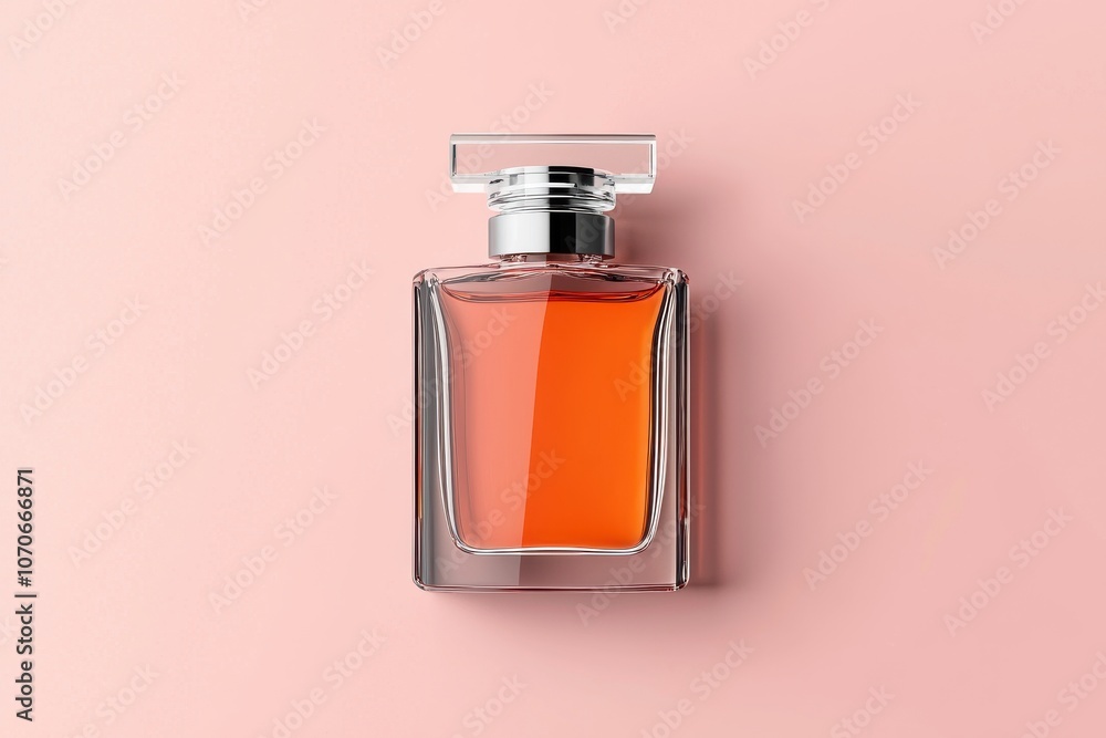 Poster create a sleek and minimal perfume bottle prototype mockup for modern fragrance designs