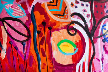 Detail of the Painting as a Background