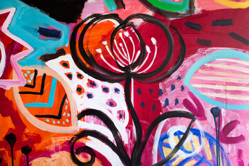 Detail of the Painting as a Background
