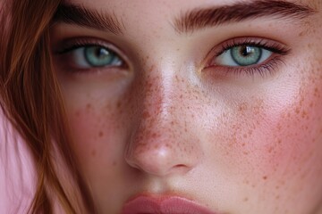 Fototapeta premium Stunning and Beautiful Girl: Explore Beauty, Style, and Confidence