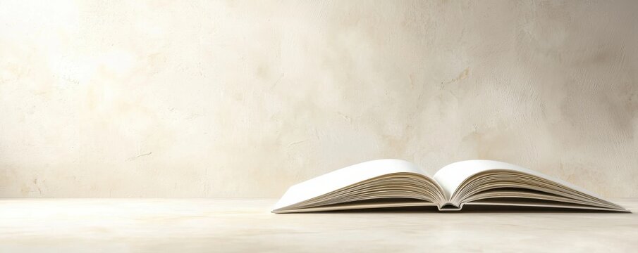 Showcase your creative ideas with a clean minimal style hardcover book mockup from a top view perspective