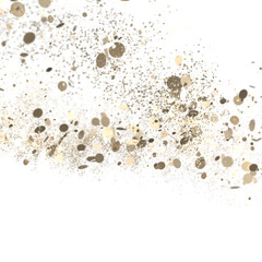 gold Confetti Glitter Overlay