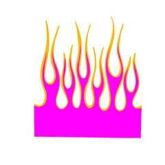 illustration of a fire