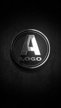 Chrome Logo Reveal Vertical Stories Opener for Social Media