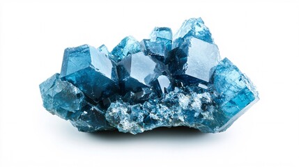 Mesmerizing Blue Crystal Cluster: A Sparkling Gem of Nature's Artistry