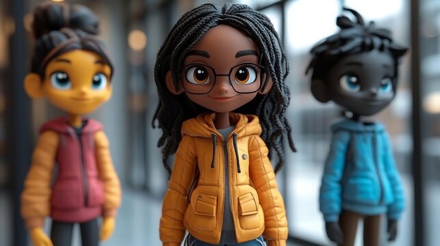 Innovative talking-head AI avatars displayed in a modern mobile app showcase event