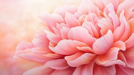 Vibrant Pink Peony Petals in Intricate Layers