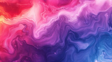 A mesmerizing abstract artwork featuring swirls of vibrant pink, red, and purple hues.