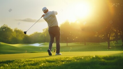 Sunset Golf Course Shot