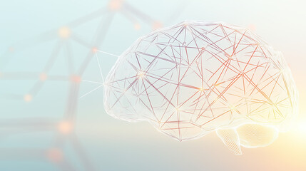 Close-up of human brain with intricate neural pathways, symbolizing cognitive biases and complex thought processes, ideal for educational or scientific presentations.