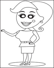 Cartoon Character, Wonder Woman, white, child, face For Kids.