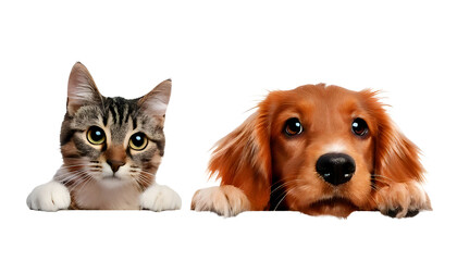  Smiling Dog and cat on transparency background PNG