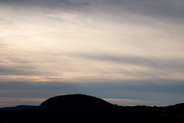 sunset over the mountains