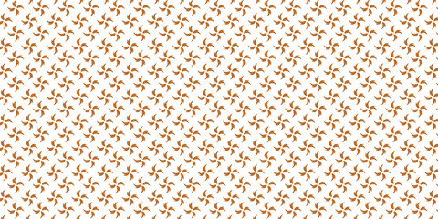 Golden vector floral seamless pattern. Abstract luxury geometric ornamental texture with small flower silhouettes. Gold and white simple ornament in oriental style.