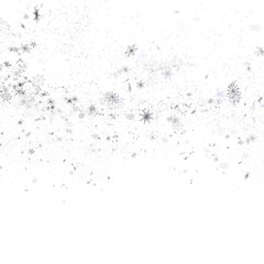 Gentle Snow Drift: Mind-Blowing 3D Illustration of Falling Holiday Snowflakes