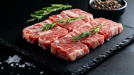 
Frozen meat on black background, meat, frozen, raw, food, black, background, steak, beef, pork, chicken, lamb, refrigerated