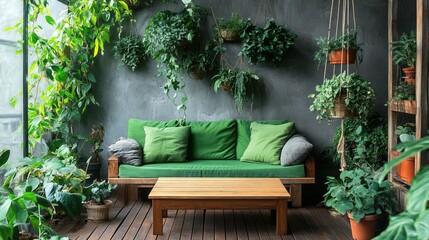 Green Oasis:  A Lush Outdoor Living Space