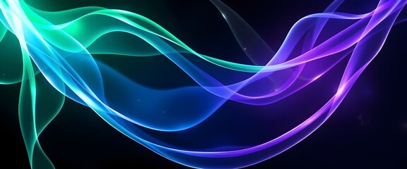 Abstract Flowing Lights: Colorful Background