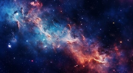 Naklejka premium background with stars, space galaxy background, background with space, galaxy in the space with stars