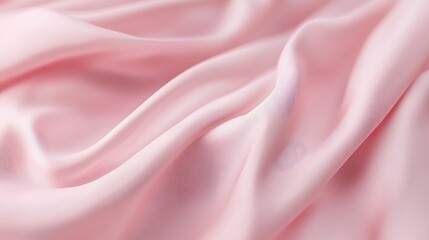 Fototapeta premium Abstract Pink Fabric Draped in Smooth Folds