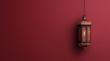 Illuminate your celebrations with glowing red lanterns against a festive red background for chinese new year