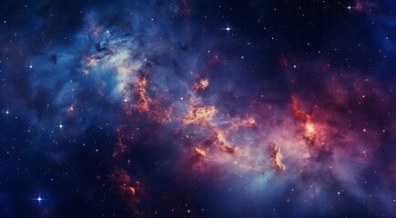 Naklejka premium background with stars, space galaxy background, background with space, galaxy in the space with stars