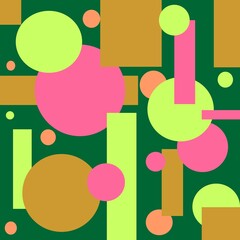 Yeloow Green Polygon Abstrack background