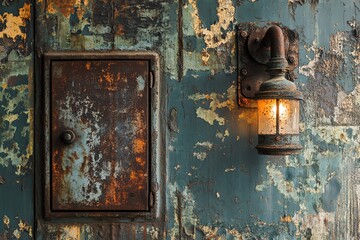 Papier peint en texture de m&eacute;tal rouill&eacute; avec des motifs d&rsquo;oxydation pour un style industriel..
