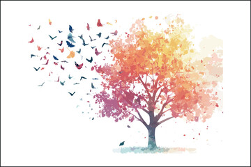Watercolor Tree of Life Art – Spiritual Nature-Inspired Wall Print for Home DecorTree of Life Watercolor Painting – Symbolic Art Print of Growth and HarmonyBoho Tree of Life Illustration – Hand-Pa