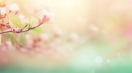 Obraz premium Soft Floral Background with Gentle Colors and Light Effects