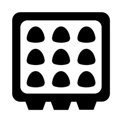 Egg Box Line Icon