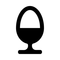 Obraz premium Chicken Egg Breakfast Line Icon