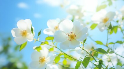 Fototapeta premium White Flowers in Bloom