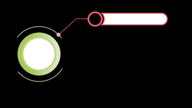 animated 5 steps circle infographic template for process diagram, presentations, workflow , flow chart, info graph. animation footage video isolated on alpha channel(transparent) background.