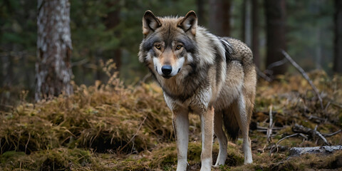 Obraz premium animals in national park, wildlife, created by Generative AI