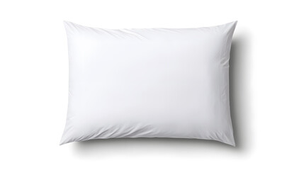 White pillow mock up isolated on white