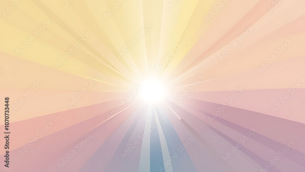 Poster abstract background with rays. generative ai.