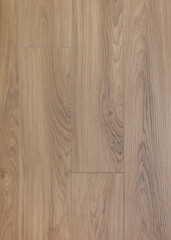 Fototapeta premium wooden floor covering in brown color. a close-up photo of the texture