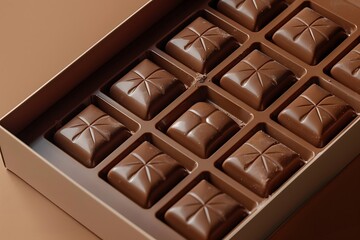 Obraz premium chocolate bar on white