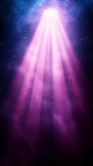 Fototapeta premium soft, radiant light rays cutting through a dark background, creating a mystical and abstract atmosphere. Ideal for themes of hope, enlightenment, or introspection